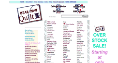 Desktop Screenshot of bearpawquilting.com