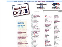 Tablet Screenshot of bearpawquilting.com